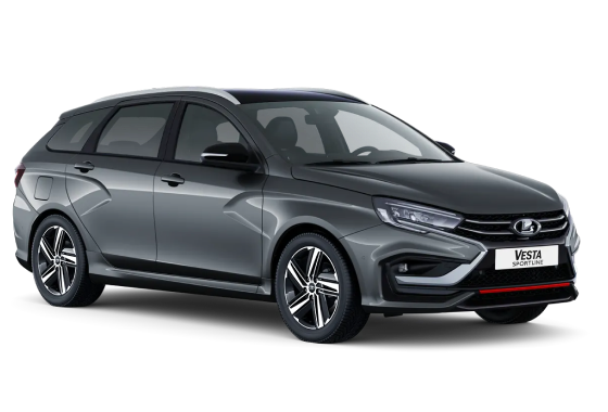 Купить Lada Vesta Серебристо-темно-серый "Борнео" Купить Lada Vesta в Новосибирске Летный микрорайон 12 – Автосалон Сибирский Автопарк